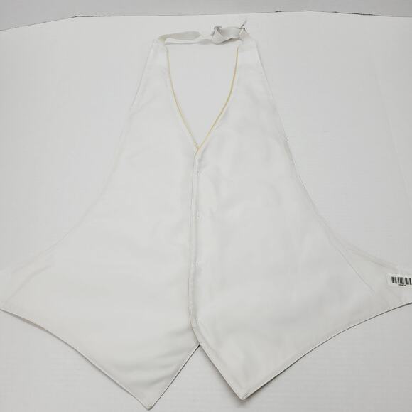 JEAN YAES PARIS Pour L Homme Open Back OS Formal Wedding Tuxedo Prom Vest Gold - Picture 2 of 7